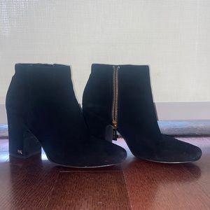 Michael Kors Suade Black Booties Size 7 1/2